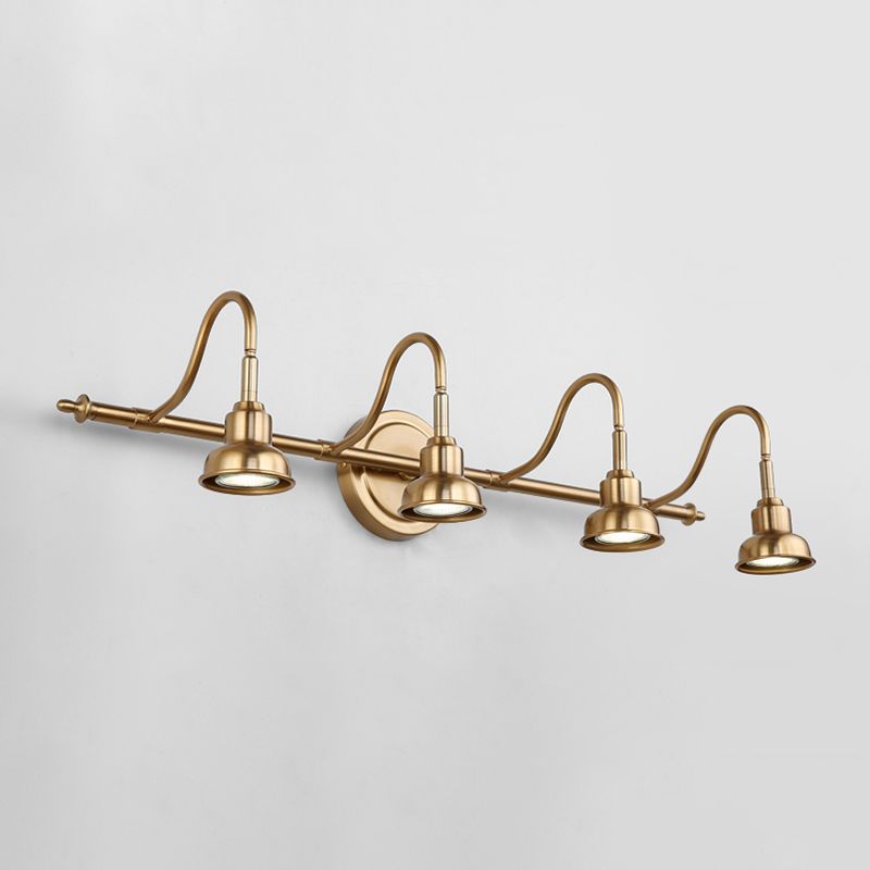 Moderne Glockenwandleuchte Metallleuchtenbeleuchtung in Gold