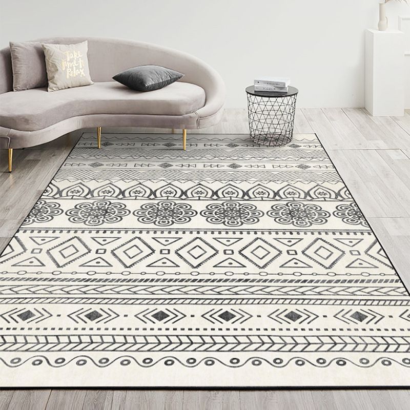 Boho Tribal Totem Rog Classic Polyester Carpet Tacle résistant au tapis Indoor pour décoration domestique