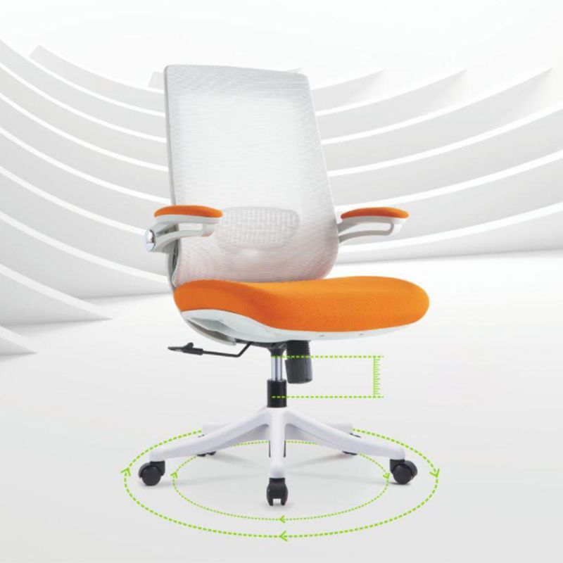 Adjustable Arm Office Chair Modern Working Chair with Wheels