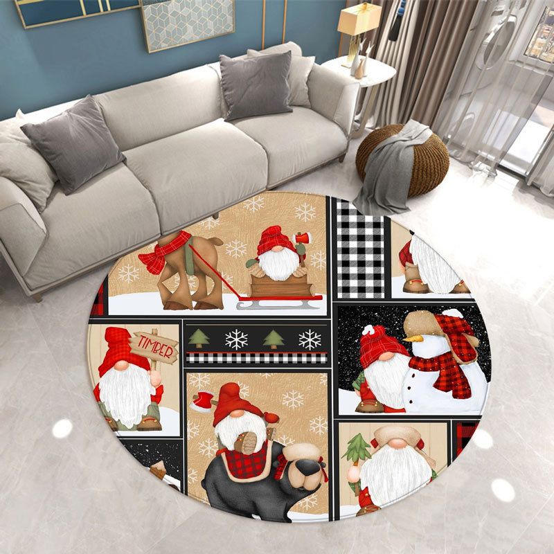 Tapis de Noël simple en fantaisis