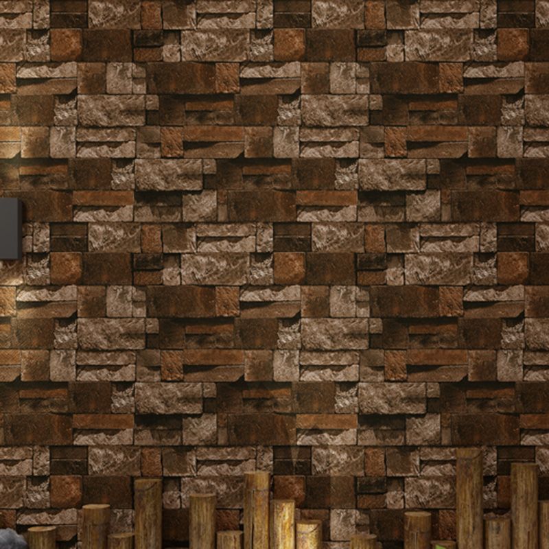 Water-Resistant Brick Look Wall Covering 20.5" by 31' Retro Wallpaper Roll for Home Decoration