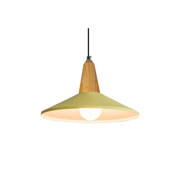 Living Room Pendant Light Aluminum 10/14 Inch Wide Single Head Macaron Pendant Lamp with Adjustable Cord