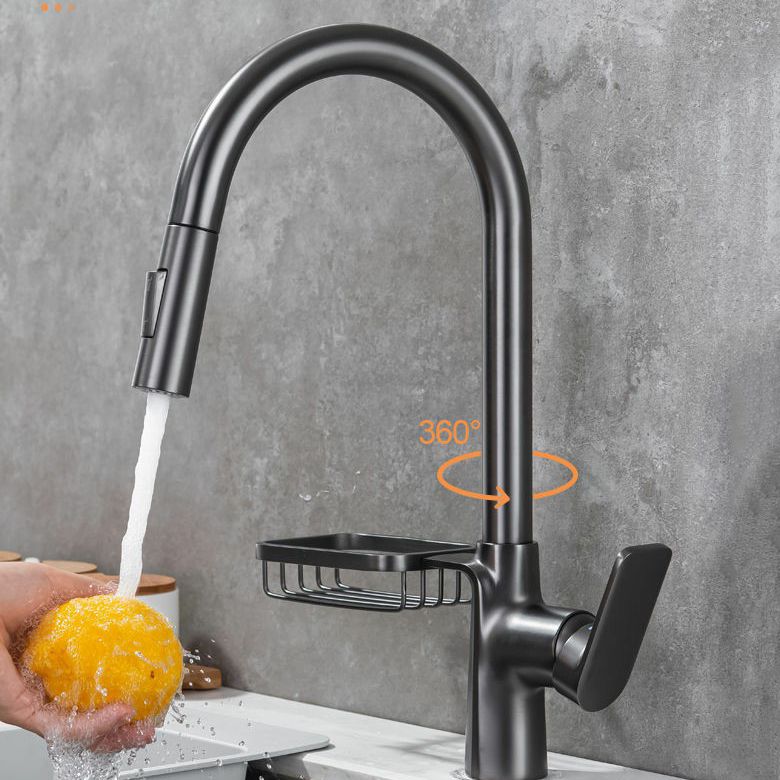 Modern 1-Handle Faucet Pull out Sprayer with Water Dispenser Faucet