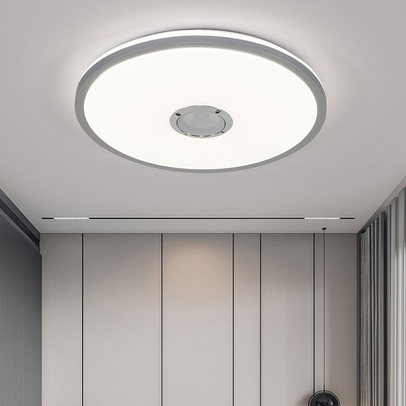 Plastic Circle Ceiling Mounted Fixture Modern LED Bluetooth Ceiling Light