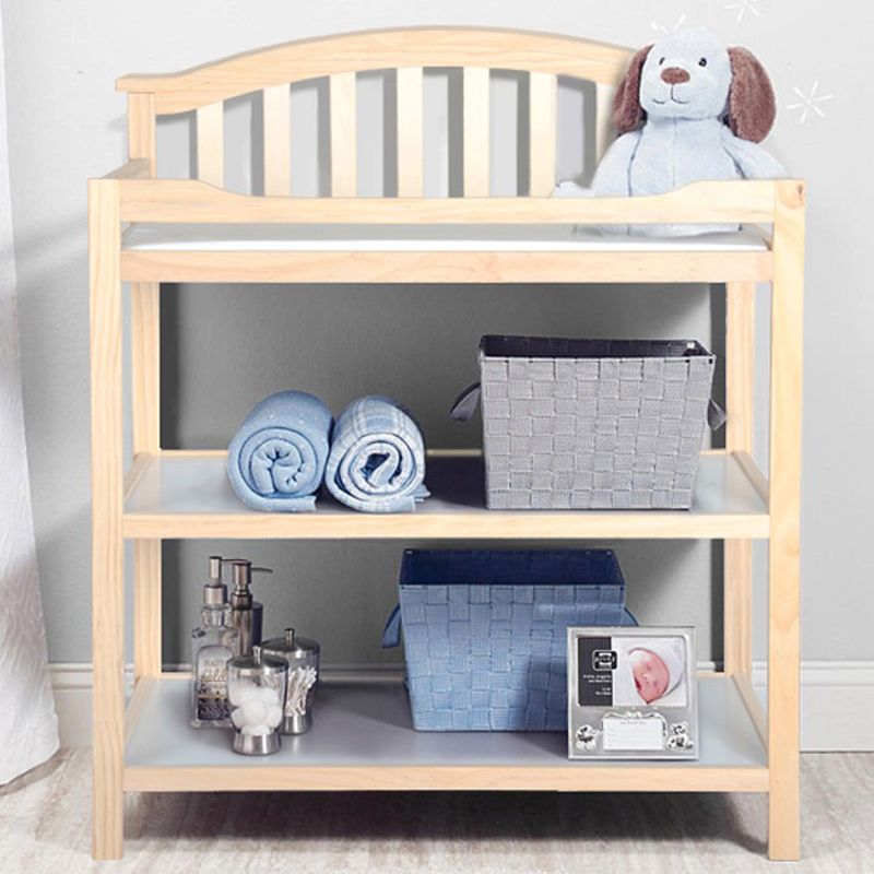 Shelf Baby Changing Table with Storage Arch Top Changing Table