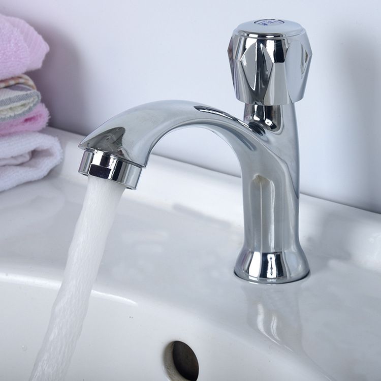 Modern Vessel Faucet Stainless Steel Low Arc Basin Lavatory Faucet