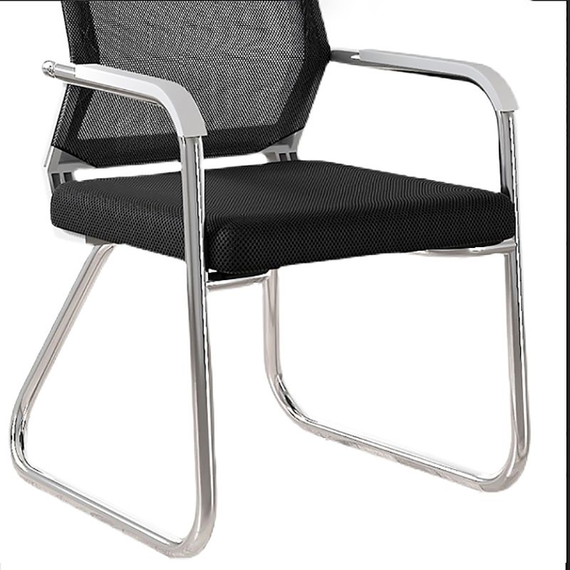 Mid Back Office Chair Plastic Frame Desk Chair with Sled Base