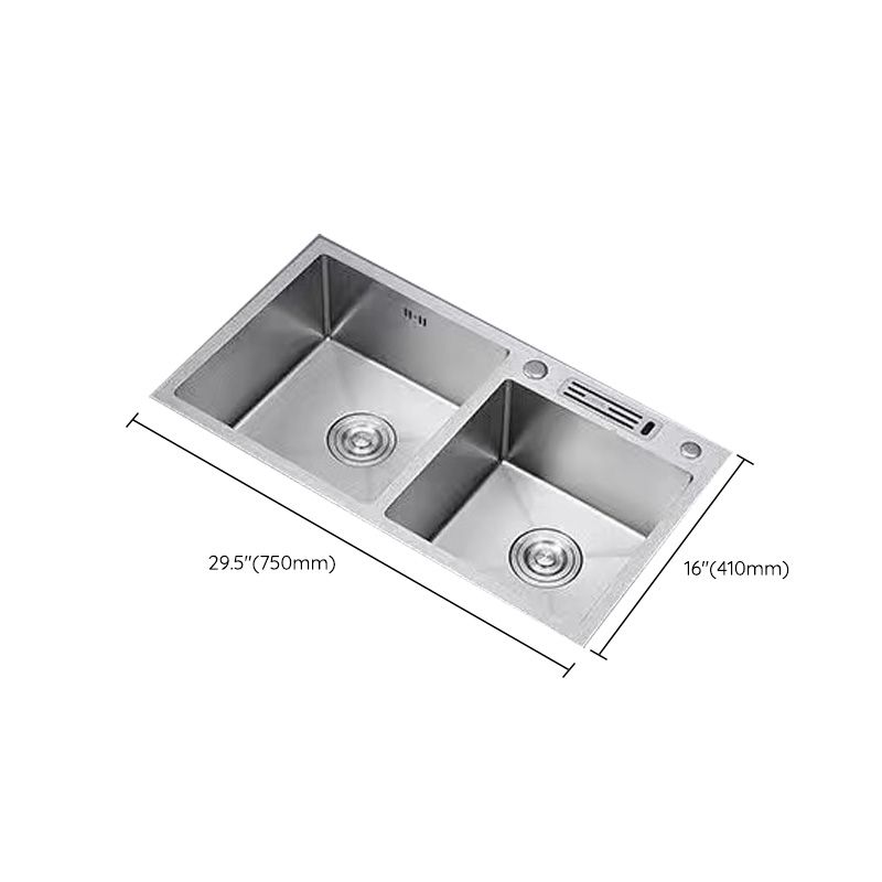 Modern Style Kitchen Sink Stainless Steel Dirt Resistant Kitchen Sink