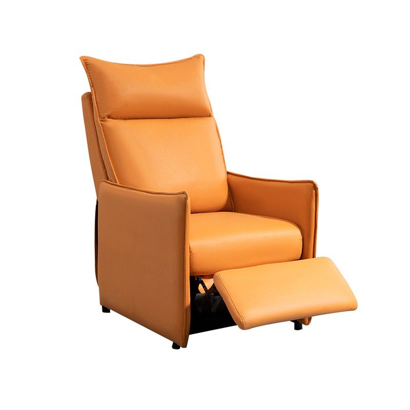 Modern Solid Color Standard Recliner Faux Leather Recliner Chair