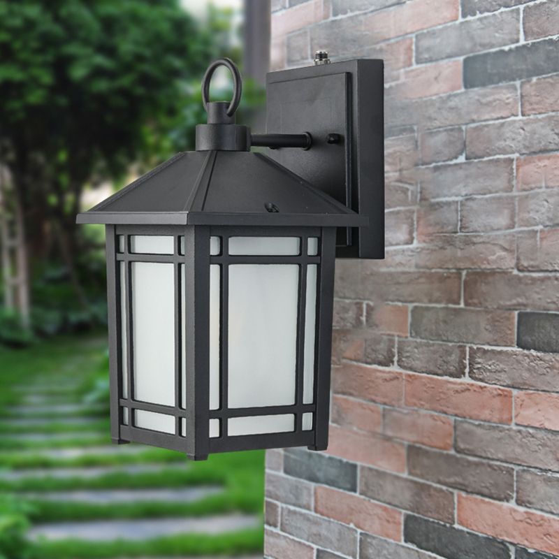 Black Industrial Sconce Light Fixtures Wrought Iron Wall Lamp Sconce for Hallway