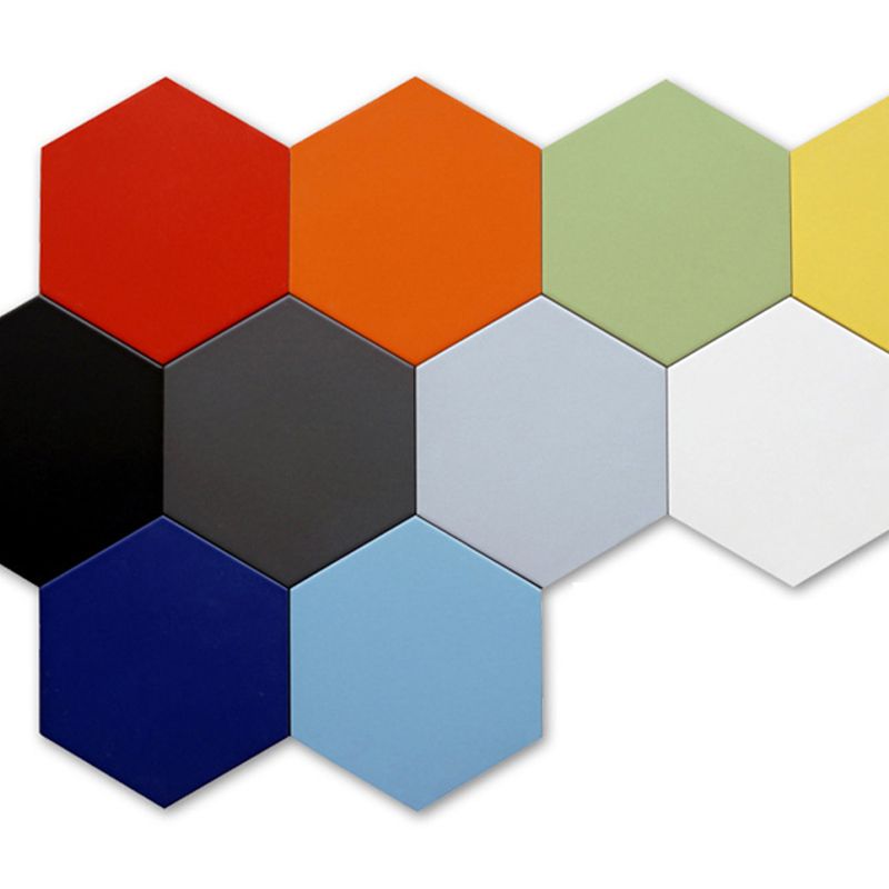 Contemporary Style Waterproof Floor Tile Straight Edge Hexagon Floor Tile