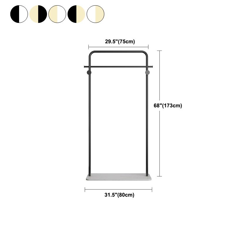 Contemporary Coat Rack Entryway Kit Metal Free No Distressing Standing Hall Tree