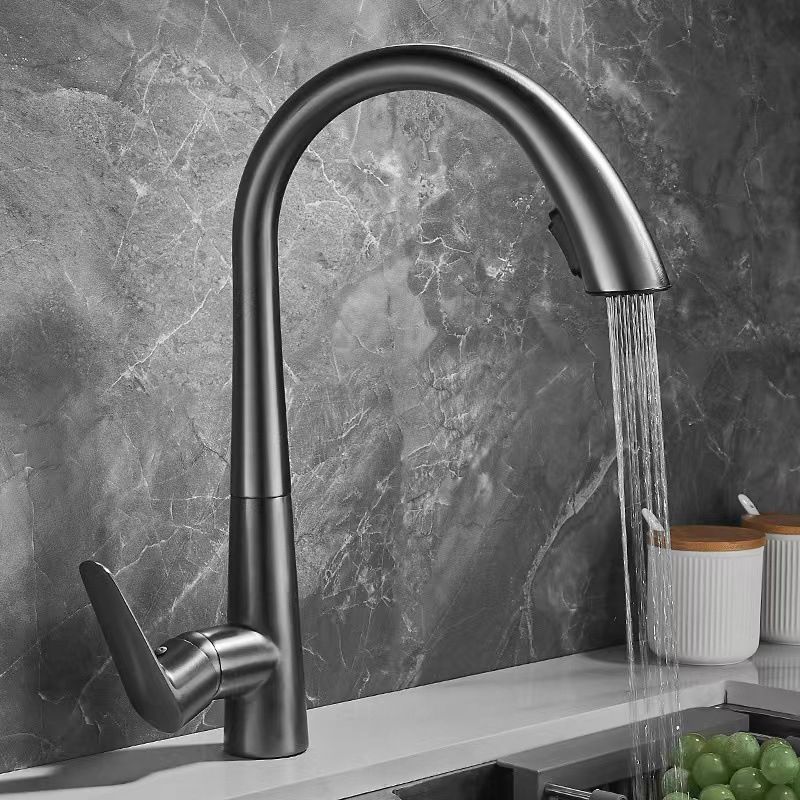 Single Handle Kitchen Faucet Pull Down Faucet with Pull out Sprayer