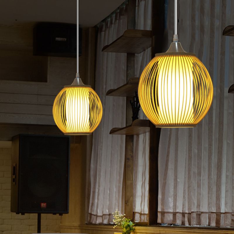 Cinese 1 Luce a ciondolo testa BEIGE LANGE LIGHIO CHE APPLICO LUCE CON NAME DI BAMBOO