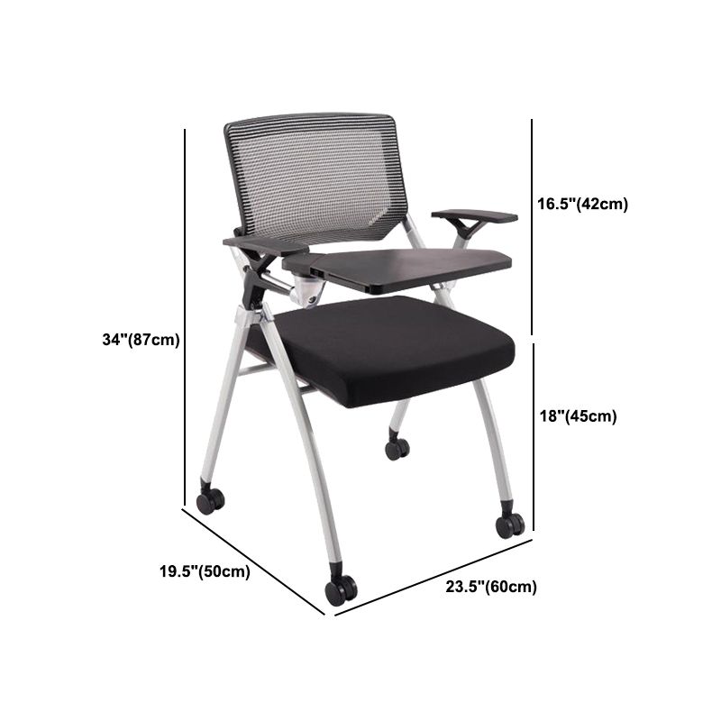 CorLiving Workspace Desk Chair in White Frame Conference Chair