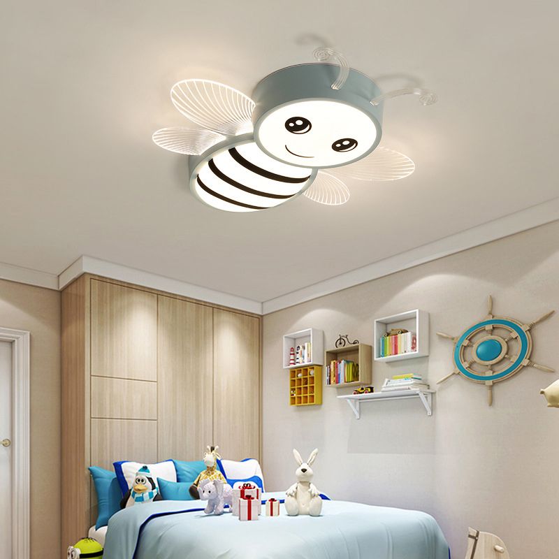 LED Ceiling Mount Light 2 Lights Ceiling Light with Acrylic Shade for Kid's Room