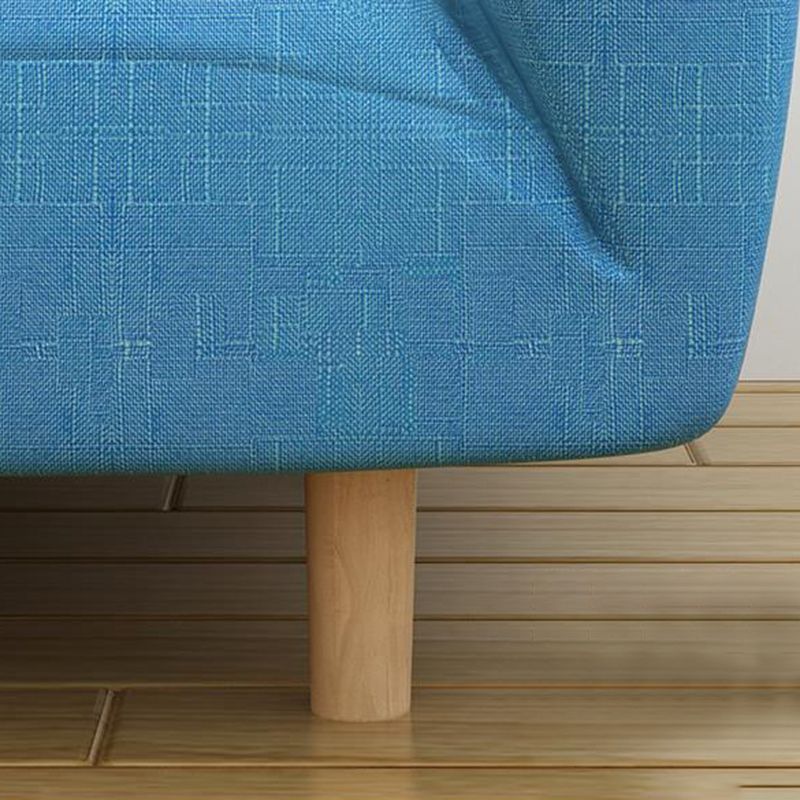 Fabric de tissu carré canapé de bras standard biscuit standard 4 canapé de jambes en bois