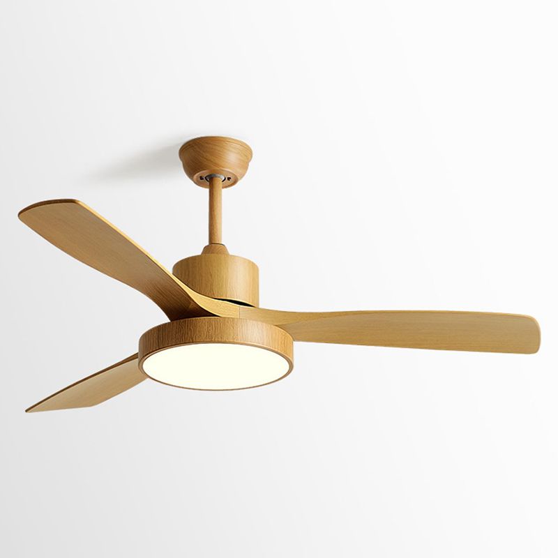 Modernist LED Ceiling Fan 3-Blade 52" Fan Lighting for Living Room