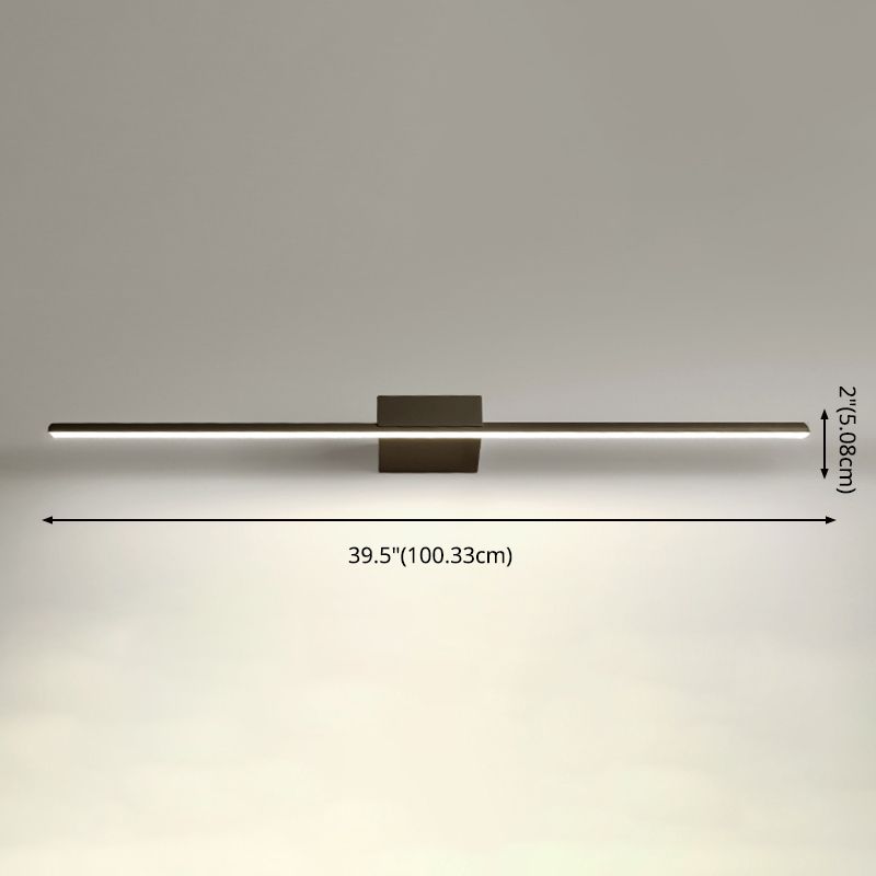 Modern Minimalist Linear Wall Mounted Vanity Lights Aluminum Vanity Wall Light Fixtures for Bathroom