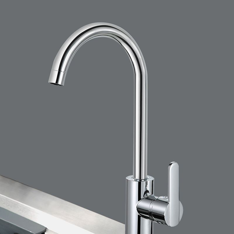 Metal Kitchen Faucet High Arch 1 Hole Kitchen Faucet with No Sensor