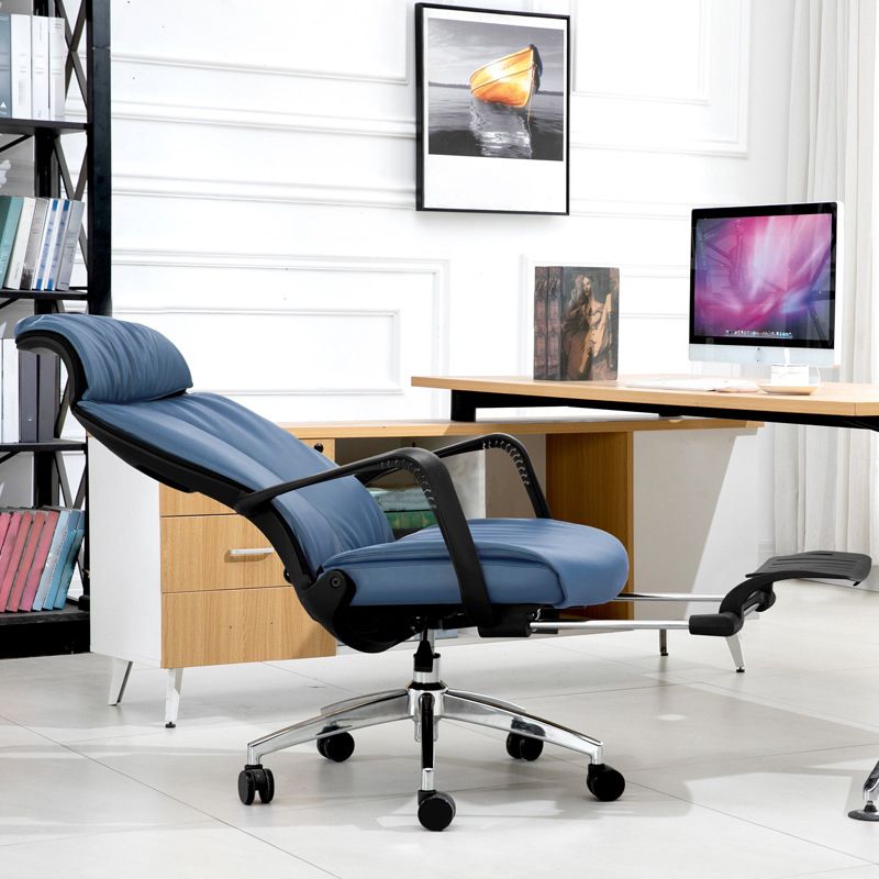 High Back Swivel Office Chair Modern Ergonomic Task Chair with Footrest