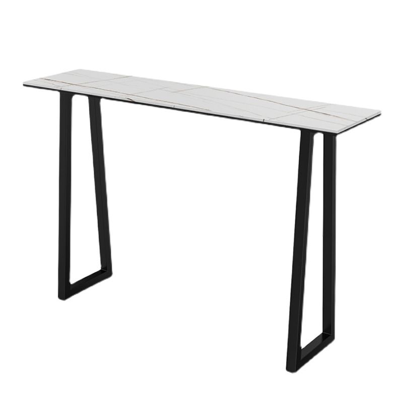 Rectangle Living Room Pub Height Dining Table Industrial Stone Sled Bistro Table