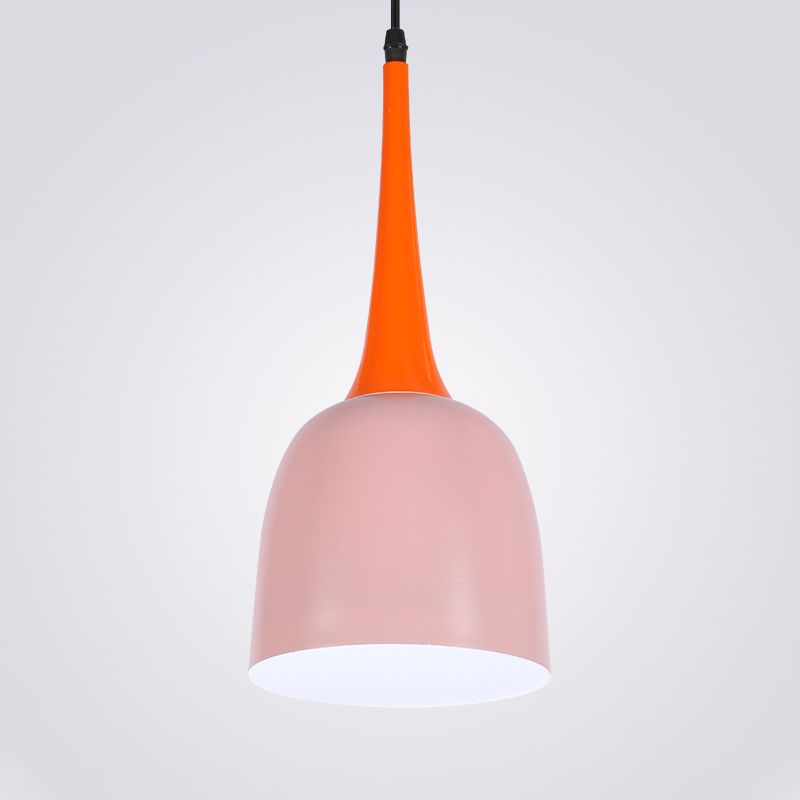 Emmer ijzeren plafond hanger magazijn 1 hoofd eetkamer ophanging licht in zwart/wit/roze