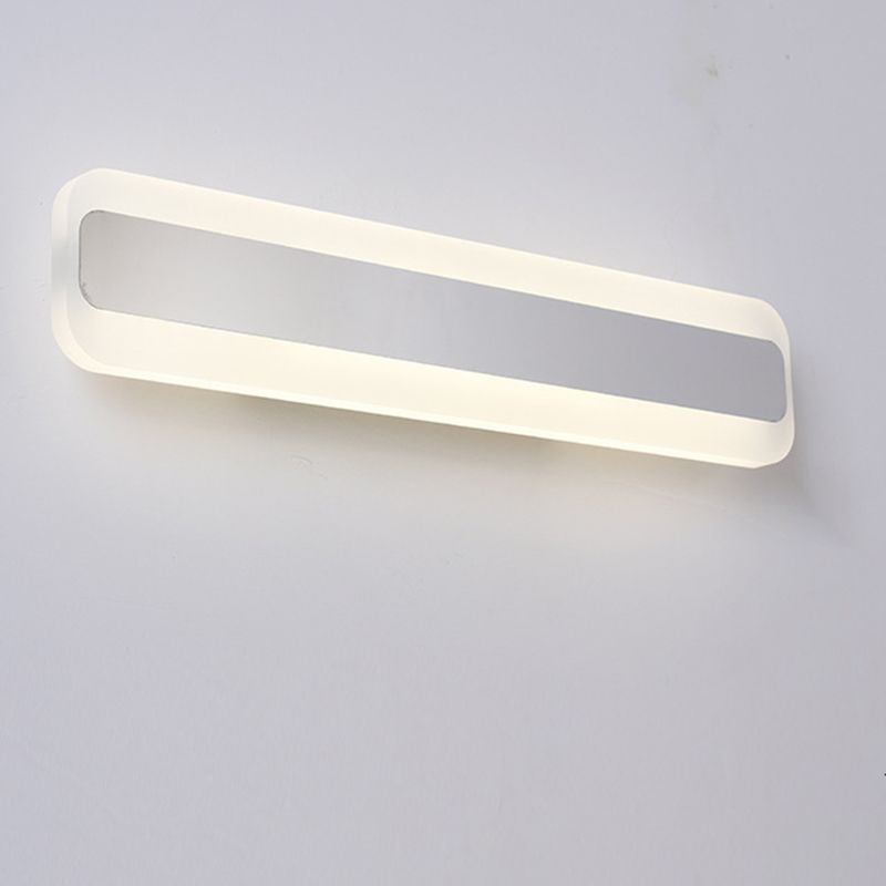 Rectangle Acrylic LED Vanity Mirror Light Modern Style Minimalism Wall Mount Lamp for Bathroom