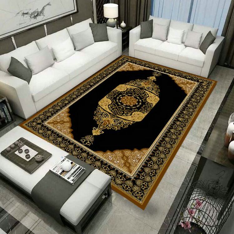 Grand Persian Rug Multicolor Jacquard Printed Rug Washable Non-Slip Backing Pet Friendly Rug for Living Room