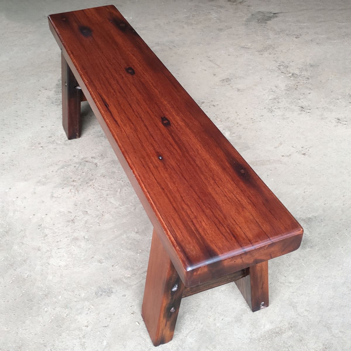 Solid Wood Thickened Dining Bench, Traditional 16"H Seating Bench  with Legs