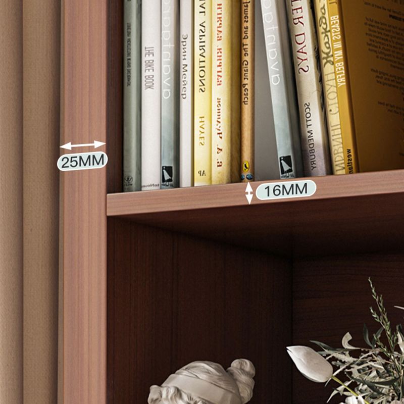 Closed Wooden Bookcase Modern Minimalist Home Corner Bookshelf