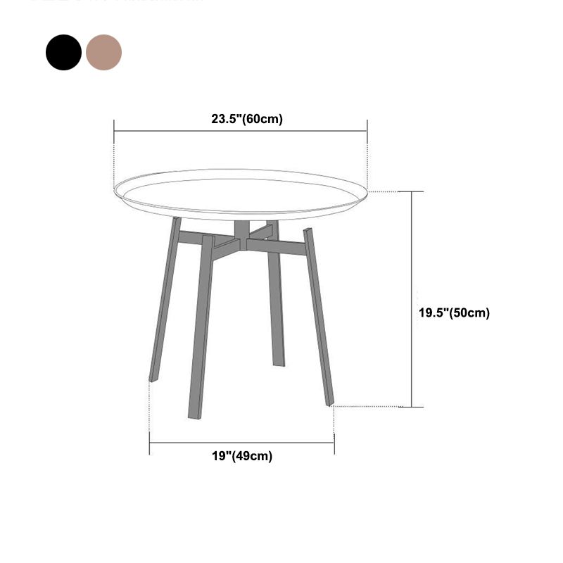 Industrial Metal Bed Nightstand 19.68" Tall Accent Table Nightstand