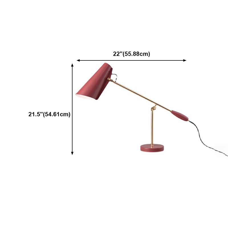 1 Licht geometrische Nachttischlampe moderne Metalltischlampe