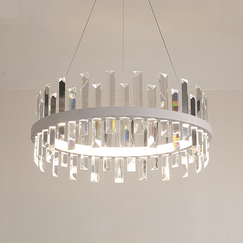 Modern Crystal Chandelier Light Led 1-Light Pendant Light for Living Room