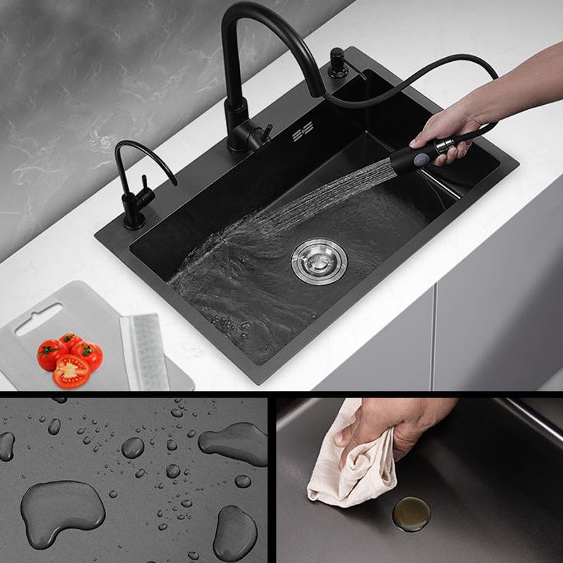 Contemporary Style Kitchen Sink Soundproof Detail Kitchen Sink