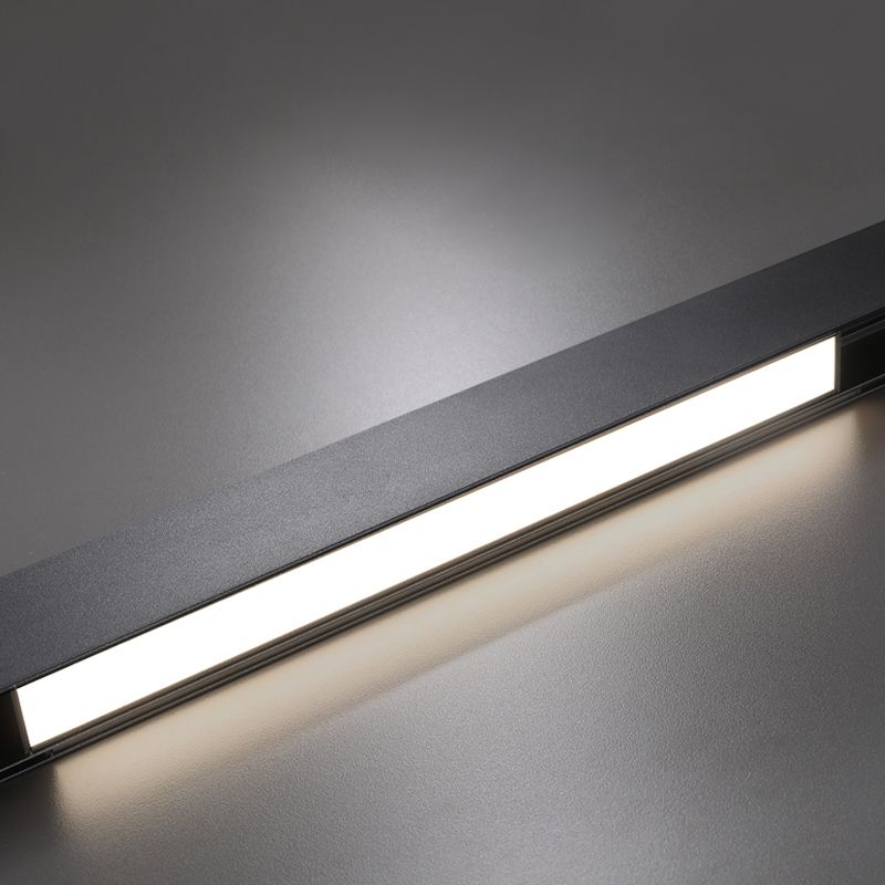 Metal Ceiling Light Fixture Minimalism Linear LED Flush Mount for Corridor