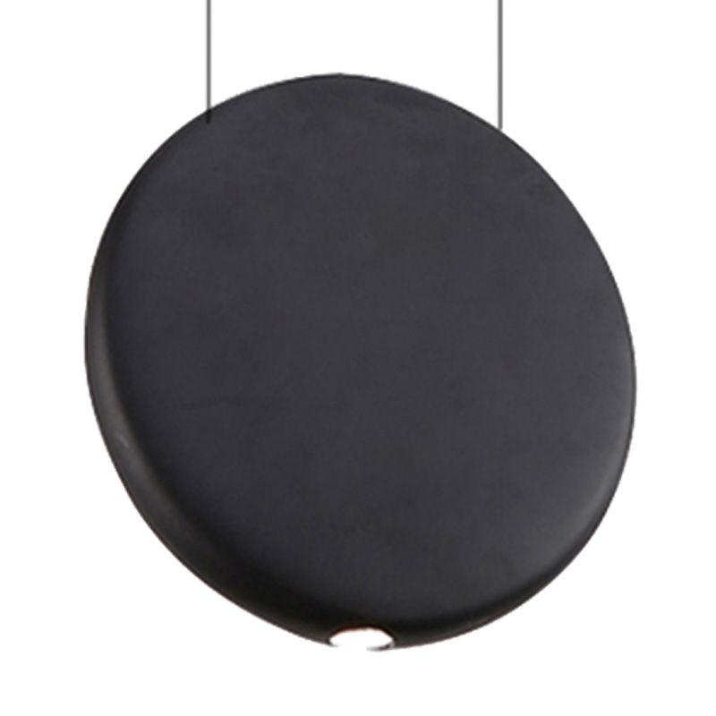 Zwart/grijs/groene ronde suspensie Hanger Noordse LED -harshangende lamp in warm/wit licht, 6 "/8.5/12" W