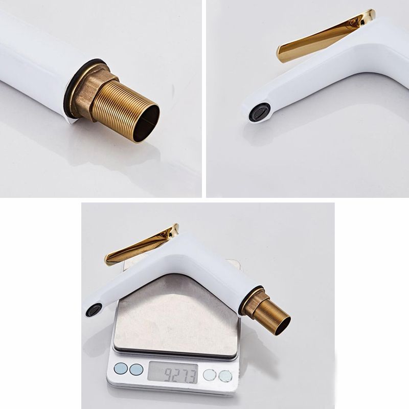 Light Luxury Basin Faucet 6.69" H Modern Brass Vessel Sink Faucet