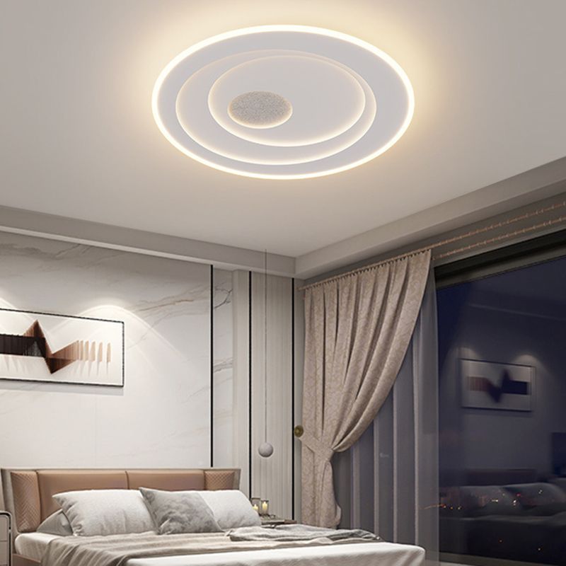 Contemporary Flush Mount Lighting LED White Ceiling Light for Home