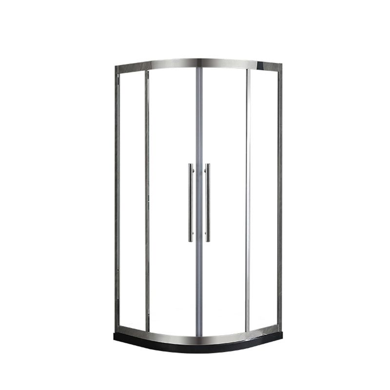 Semi-Frameless Tempered Glass Shower Enclosure Double Handles Shower Enclosure