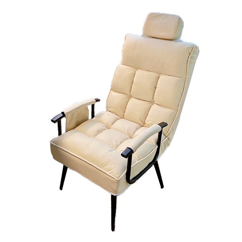 Contemporary Metal Single Standard Recliner Manual Standard with Toss Pillow