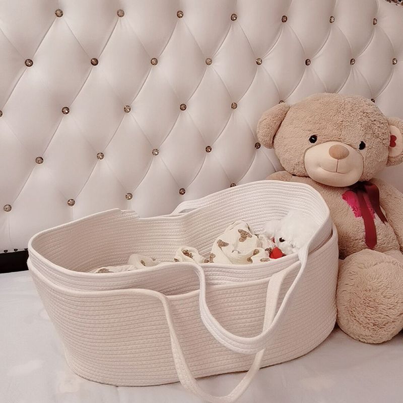 Portable Moses Basket Foldable Oval Moses Basket for Newborn