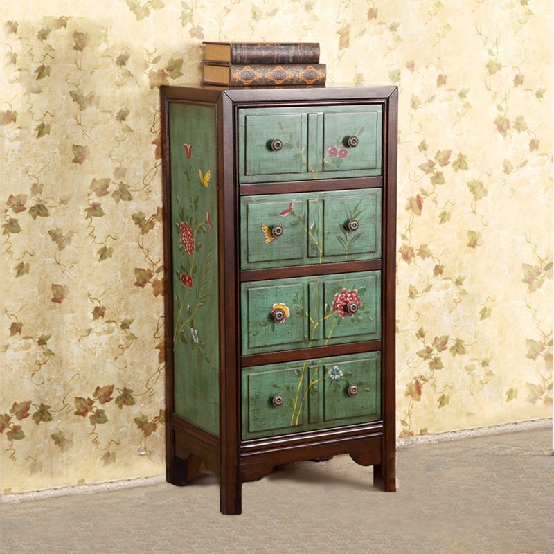 Birch Storage Chest Dresser Traditional Storage Chest with 3 / 4 Drawers