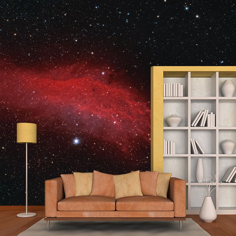 Customized Universe Mural Wallpaper Novelty Style Mildew Resistant for Ceiling