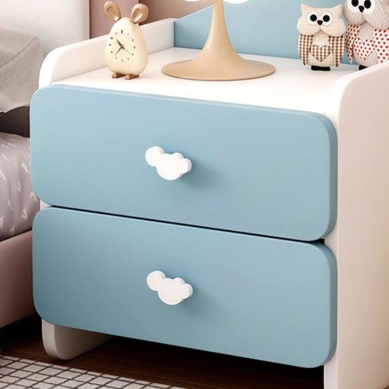 Storage Wooden Kids Nightstand Princess Narrow Kids Bedside Table