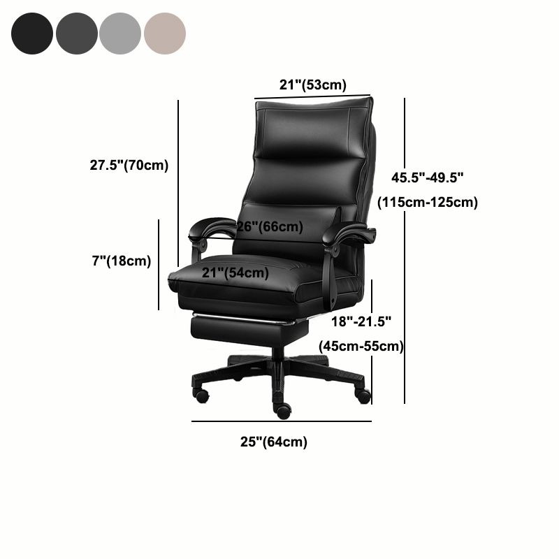 Adjustable Arm Executive Office Chair Modern High Back Desk Chair