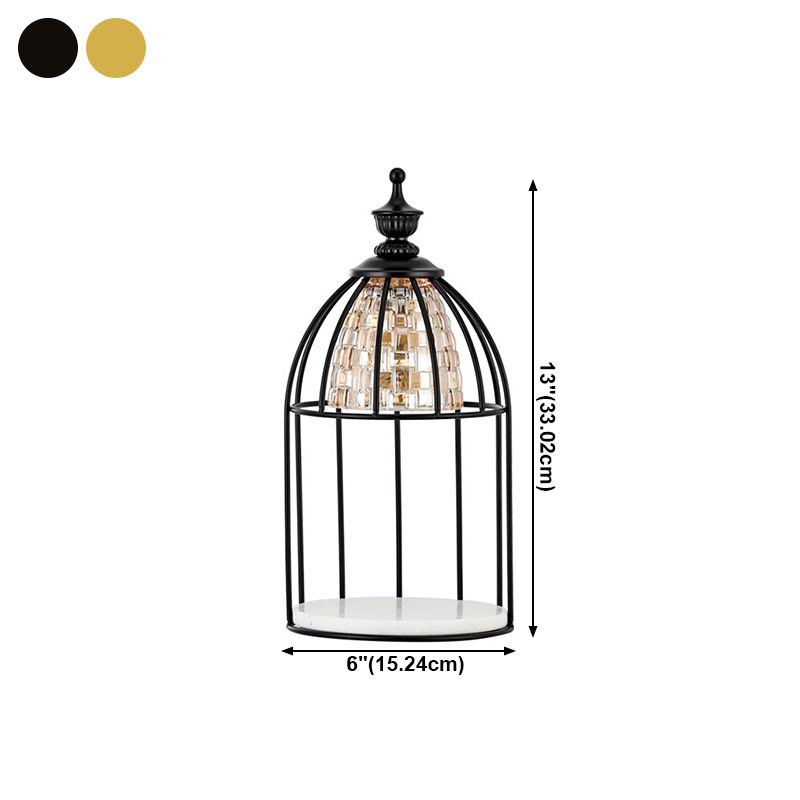 Metal Cage Shape Table Lamp Contemporary Style Table Lamp (Without Ornaments)