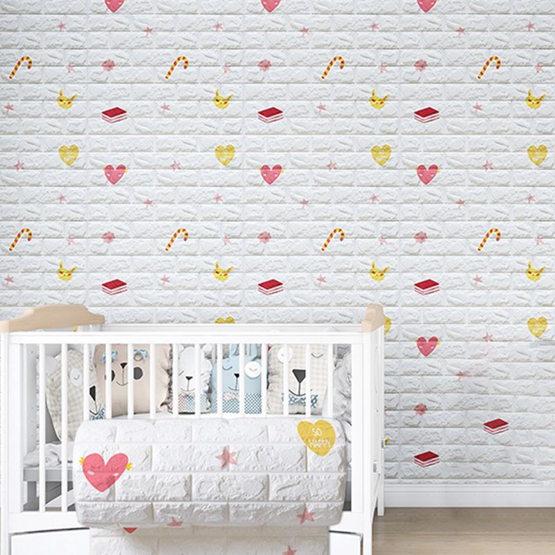 Modern Cartoon Wall Paneling Peel and Stick Wall Ceiling for Bedroom