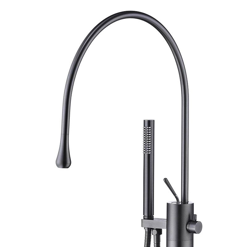 Modern Brass Freestanding Bathtub Faucet with Hand Shower Bathtub Faucet