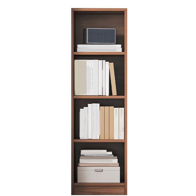 Modern Standard Bookshelf Engineered Wood Closed Back Bookcase